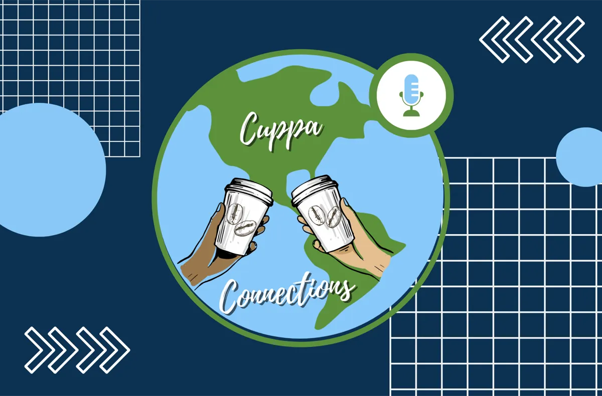 Identity artwork for the Cuppa Connections podcast